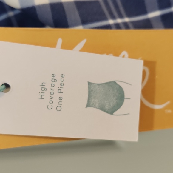 Kona Sol Check Tunnel High Coverage One Piece Swimsuit - Picture 6 of 8